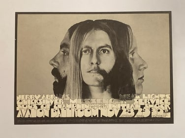 Quicksilver Messenger Service 1968 Famil Dog Postcard