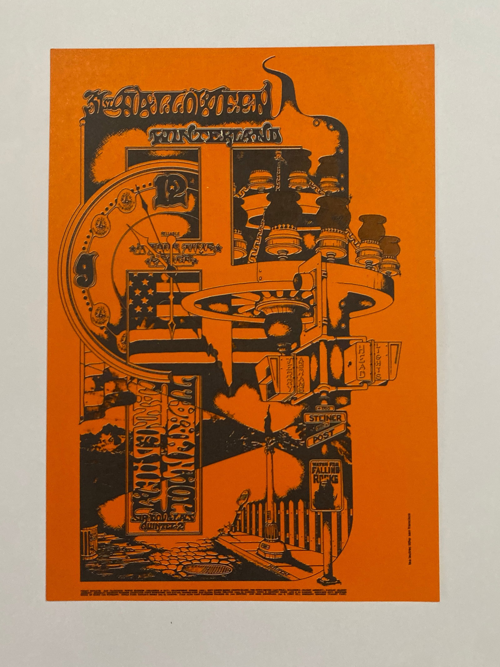 Halloween Winterland Canned Heat 1968 Family Dog Postcard: 1st Printing FD148