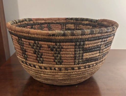 Antique Native American Apache Hand Woven Basket (1 of 5)