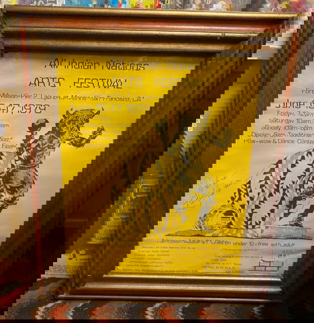 All Indians Nations Arts Festival Sacheen Little Feather Signed (1 of 2)