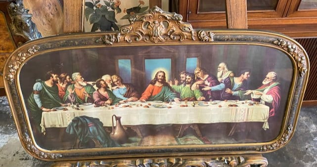 19th Century Chromolithograph The Last Supper Print (1 of 4)