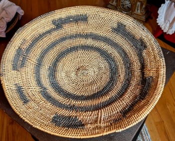 Antique Native American Apache Coiled Basket