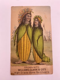 Antique Williams Fertilizer Native American Advertisement