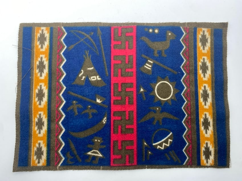 Antique Native American Navajo Swastika Cigar Box Silk (1 of 2)