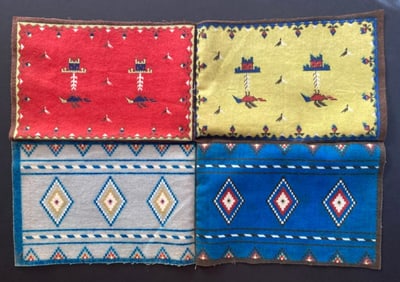 Antique Native American Navajo Cigar Box Silk