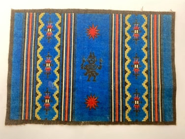 Antique Native American Navajo Cigar Box Silk