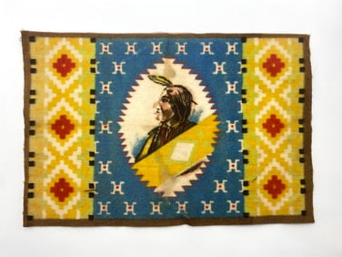 Antique Native American Navajo Cigar Box Silk