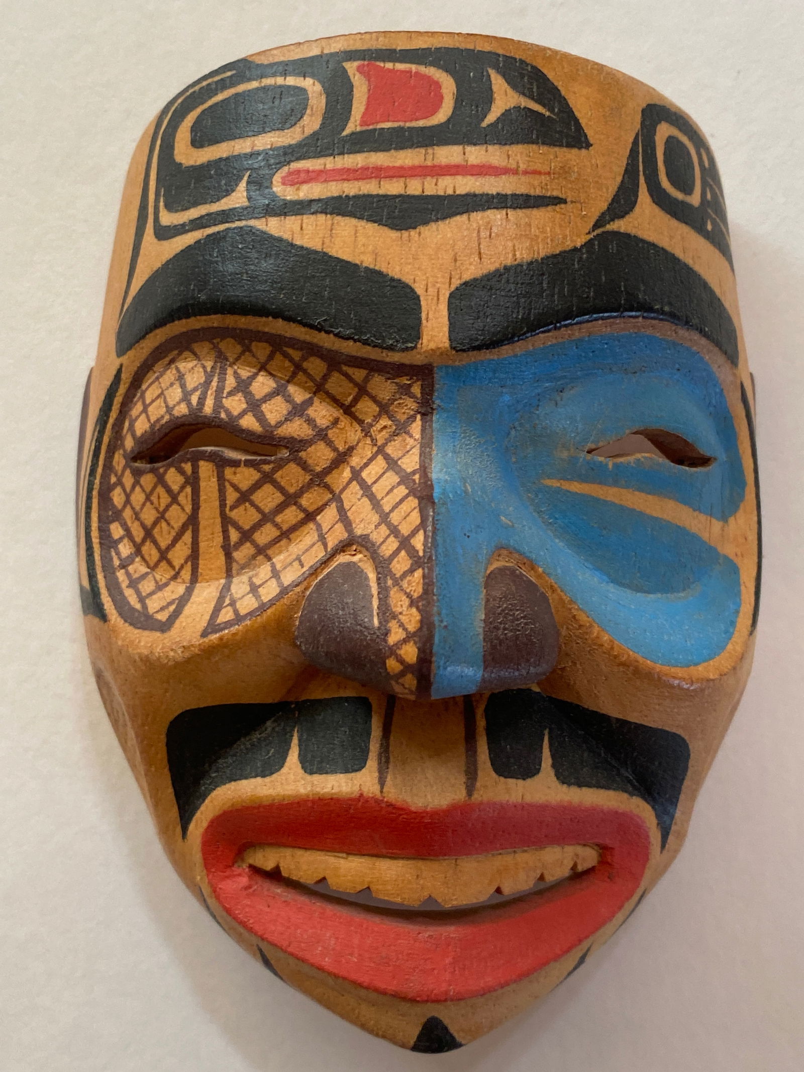 Antique Native American Pacific Northwest Tribal Wood Mask (1 of 2)