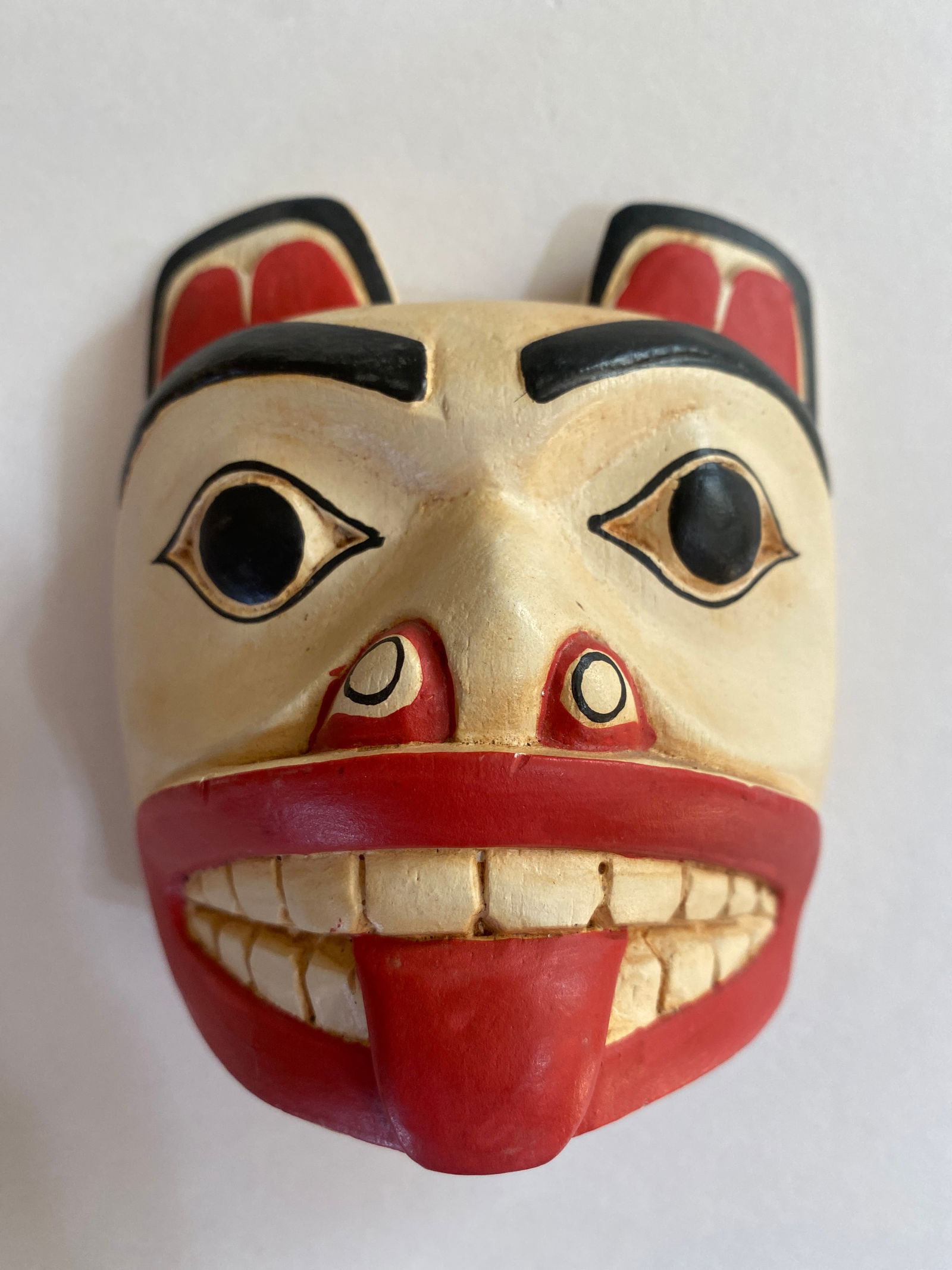 Antique Native American Pacific Northwest Tribal Wood Mask (1 of 2)