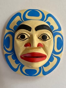 Antique Native American Pacific Northwest Tribal Wood Mask