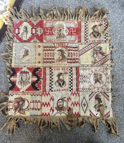 Antique Cigar Silk Native American Quilt