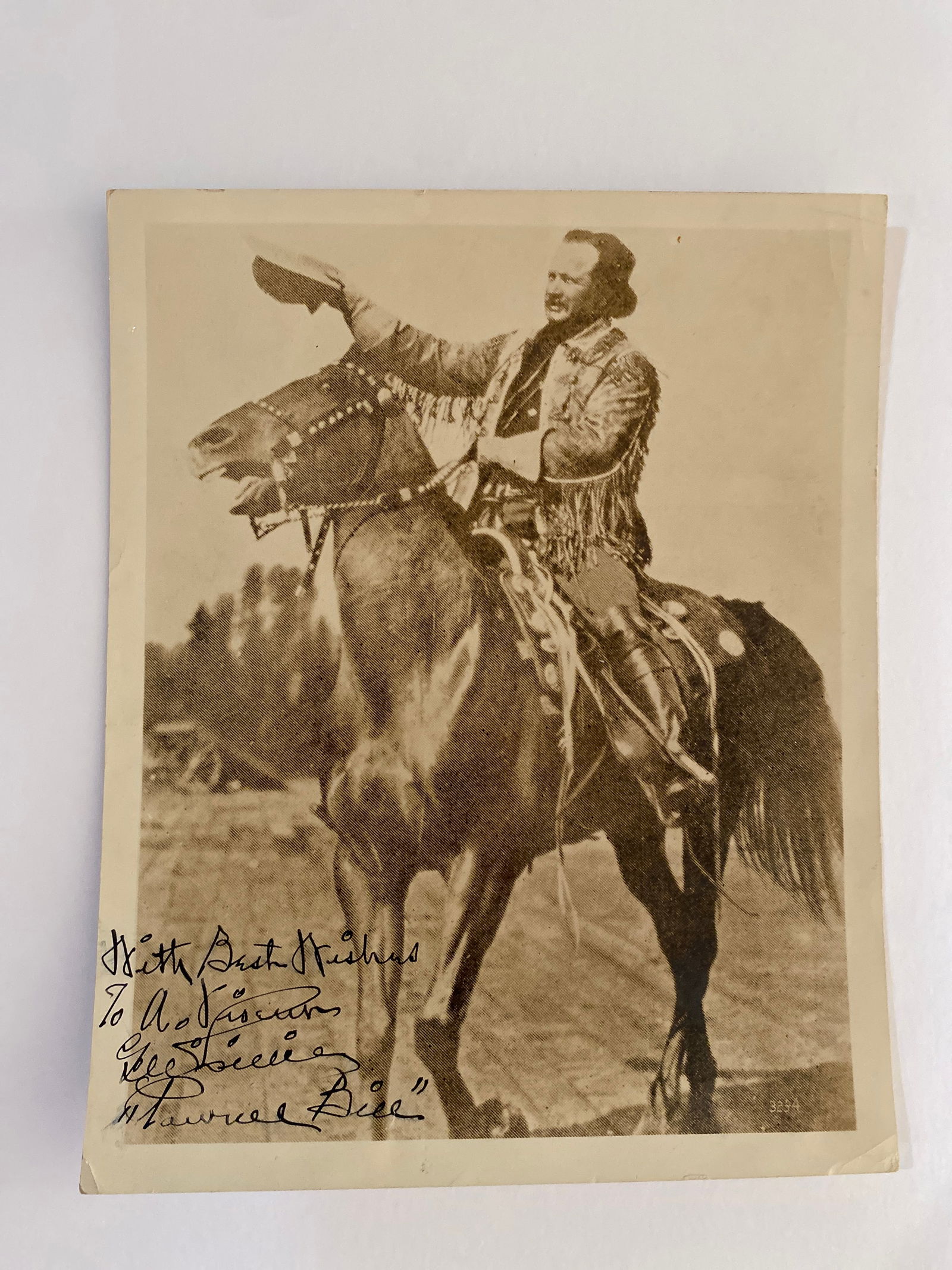 Pawnee Bill Autographed Photo (1 of 2)