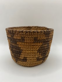 Antique Century Pomo Native American Coiled Basket