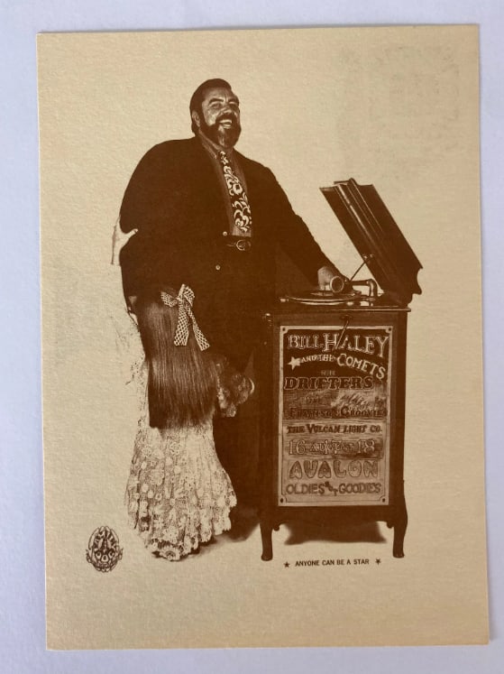 Bill Haley Drifters 1968 Family Dog postcard: 1st Printing 133