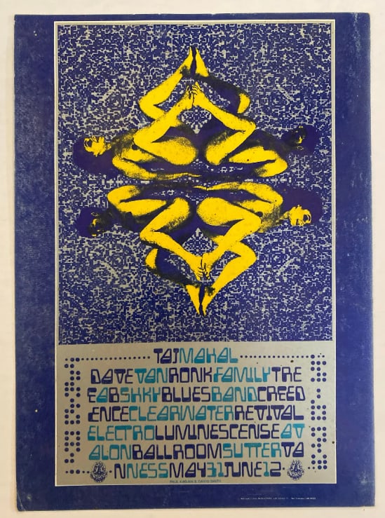 Taj Mahal Dave Van Ronk Creedence 1968 Family Dog Postcard (1 of 2)