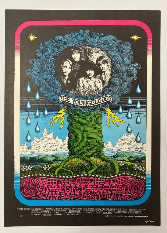 Youngbloods 1967 Family Dog Postcard (1 of 2)