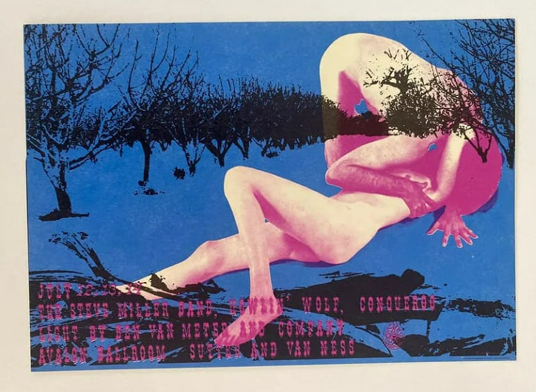 Steve Miller Band howlin Wolf 1968 Family Dog Postcard (1 of 2)