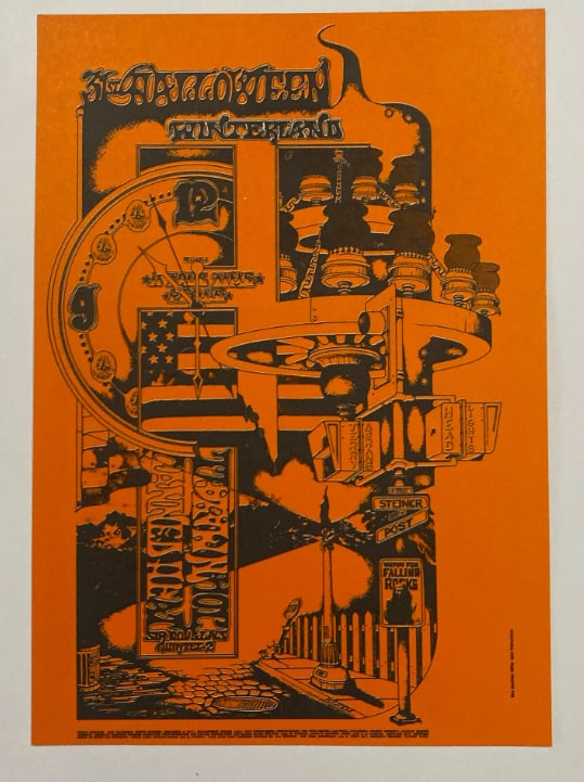 Halloween Winterland Canned Heat 1968 Family Dog Postcard: 1st Printing