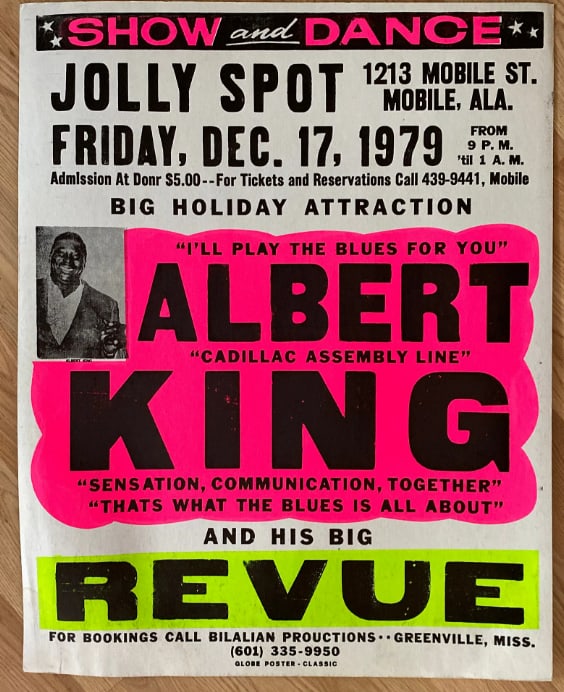 Albert King Blues Concert Poster: 1st Printing