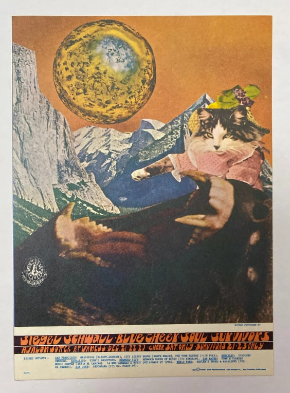 Siegel-Schwall Band Kaleidesope 1968 Family Dog Postcard: 1st Printing FD111