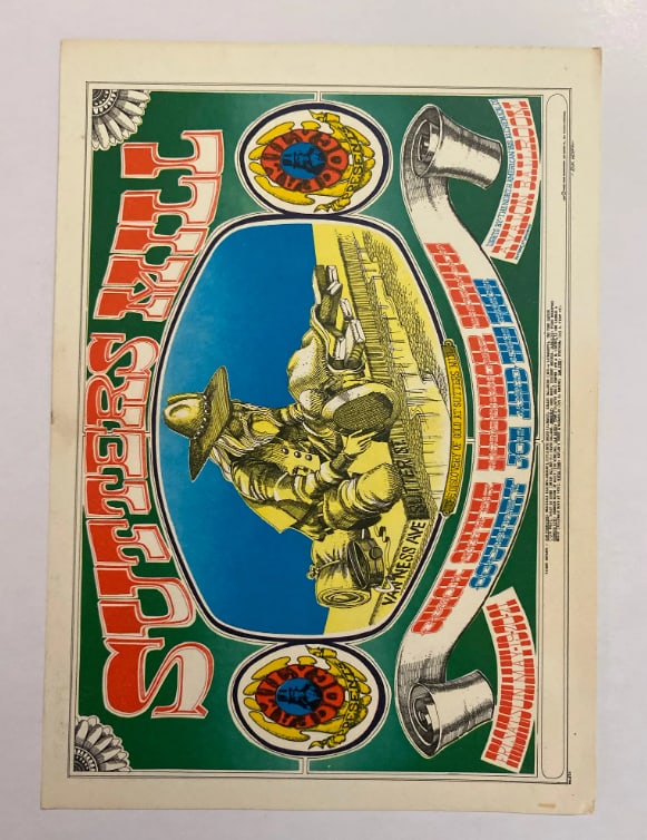 Sutter Mill Quicksilver 1967 Family Dog Postcard: 1st Printing FD62