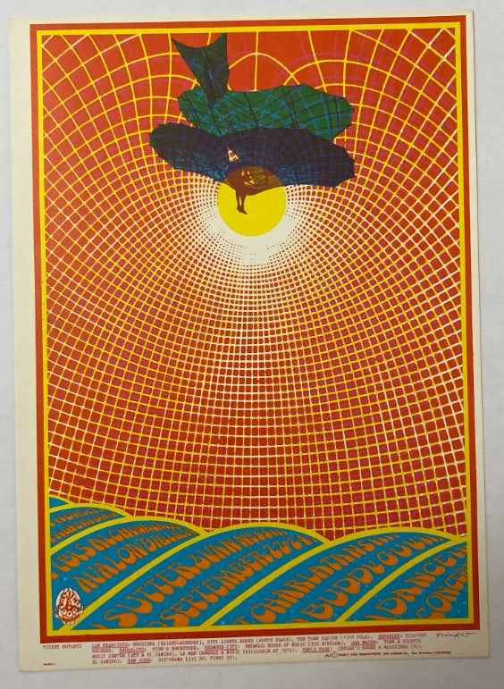 The Charlatans 1967 Family Dog Postcard (1 of 2)