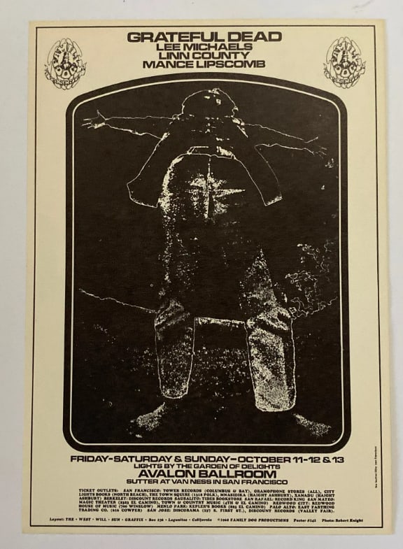 Grateful Dead 1968 Family Dog Postcard (1 of 2)