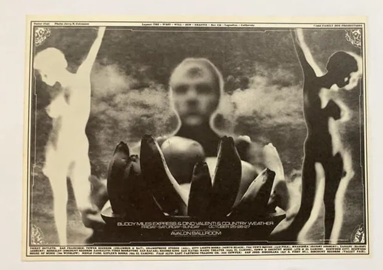 Buddy Miles 1968 Family Dog Postcard: 1st Printing FD143