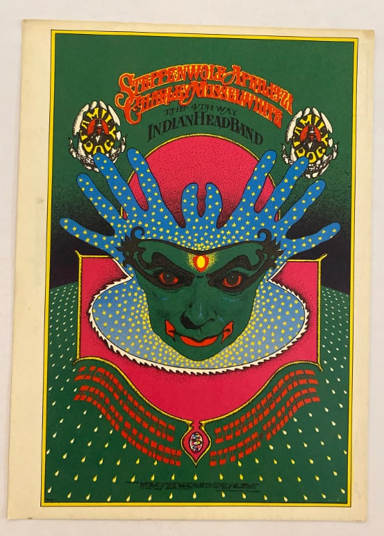 Steppenwolf Charlie Musslewhite 1968 Family Dog Postcard: 1st Printing FD115