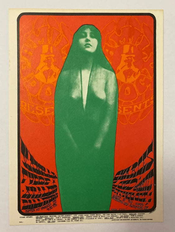 Vanilla Fudge Charles Lloyd 1967 Family Dog Postcard (1 of 2)