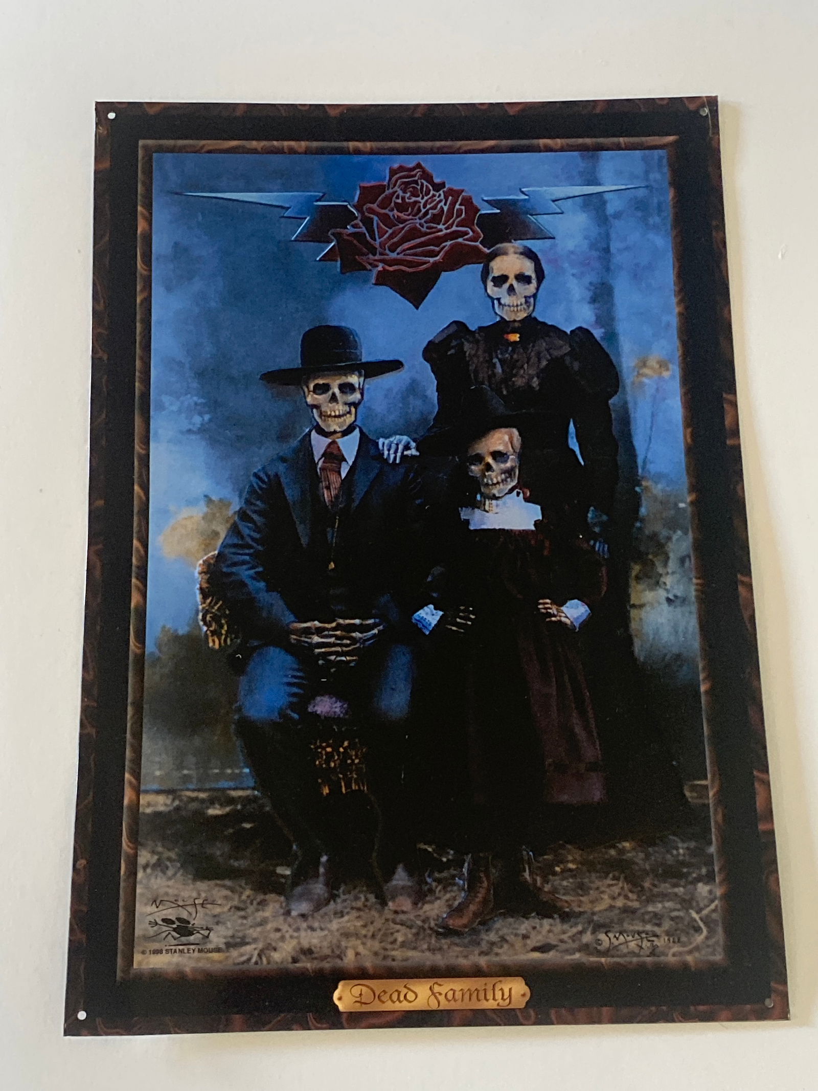 Grateful Dead 1989 Telleride Concert Metal Sign: Measure 16.75X 11.75