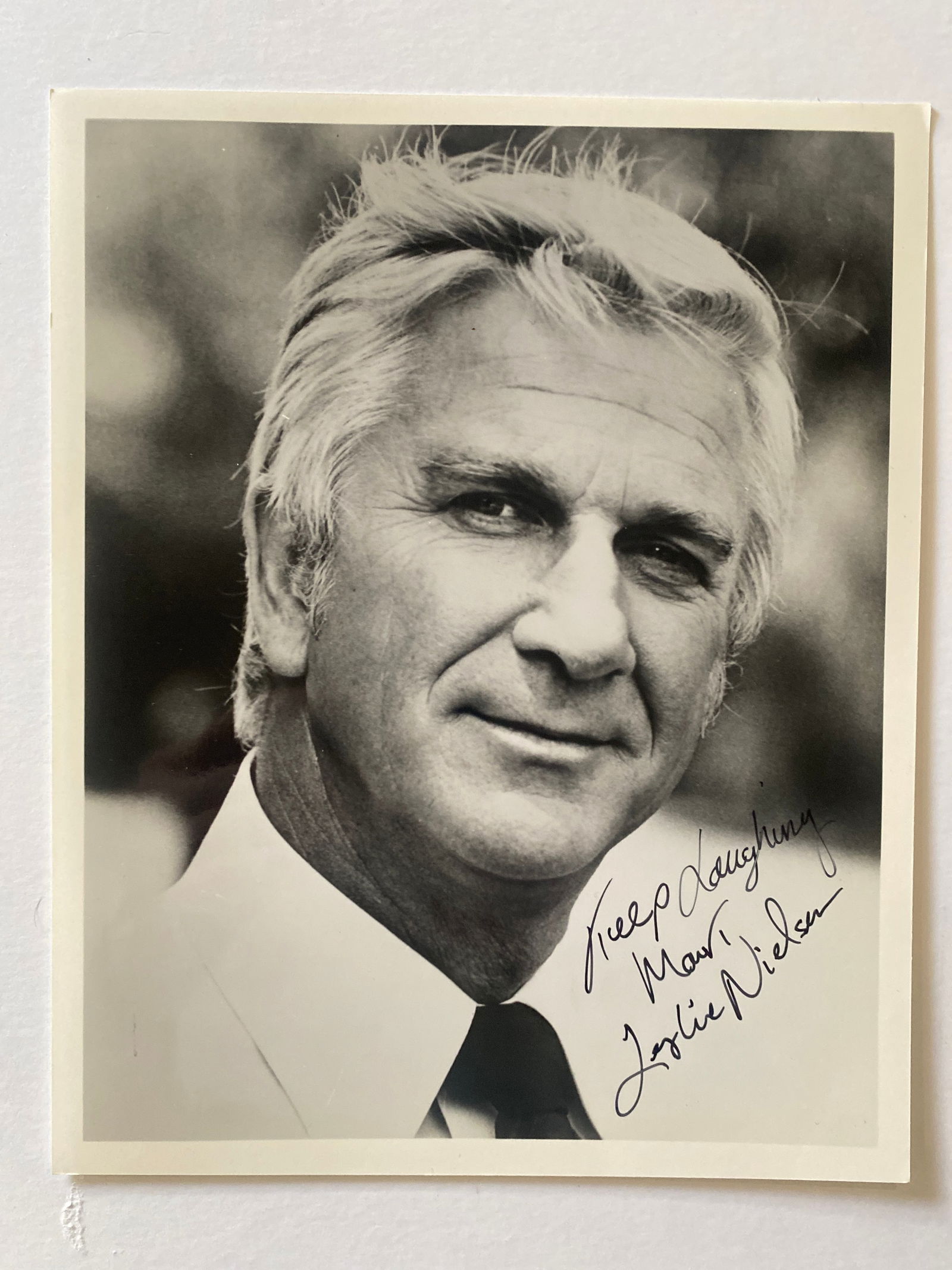 Leslie Nielsen autographed photo (1 of 1)