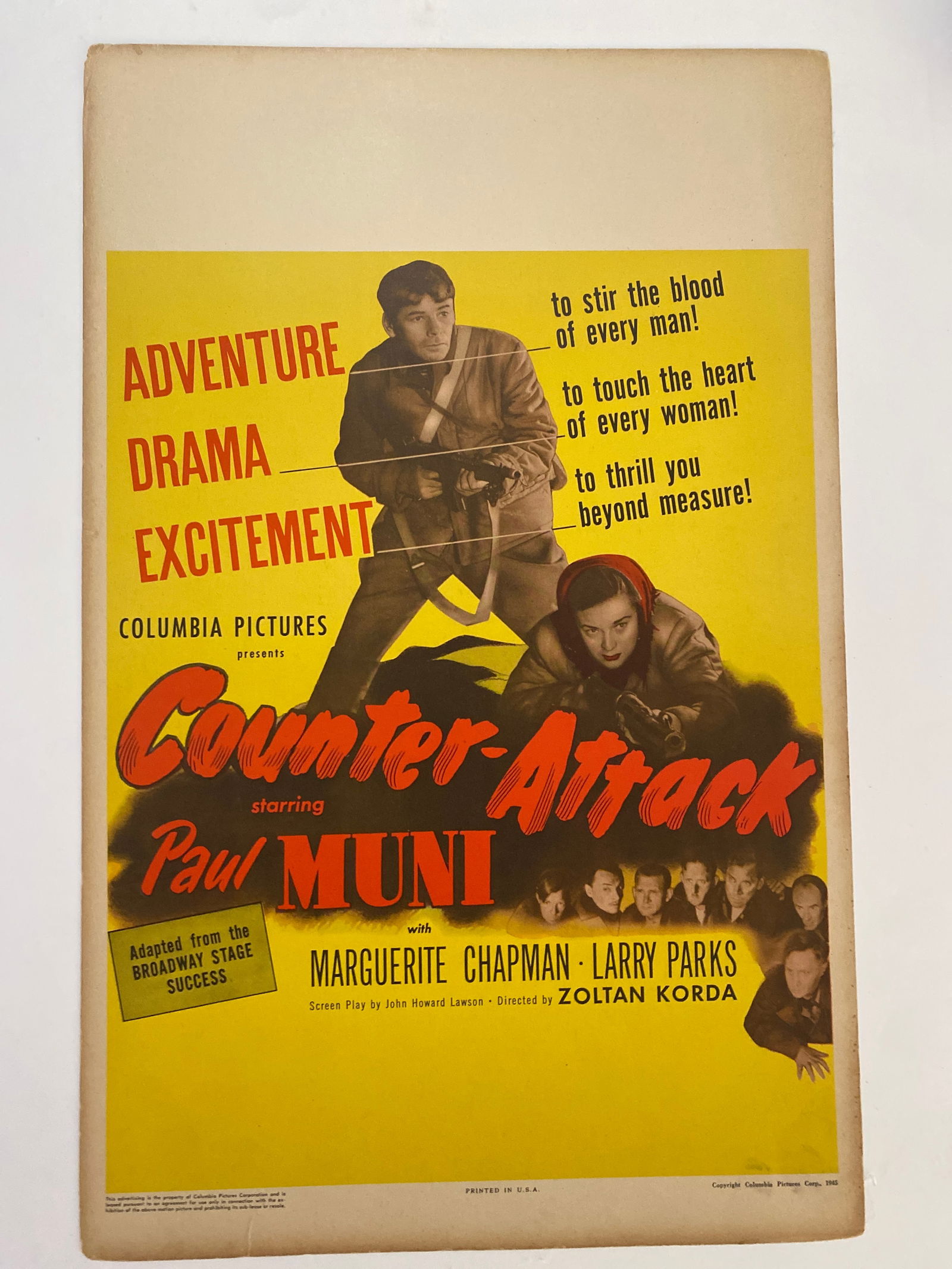 Counterattack 1945 Original Movie Poster (1 of 2)