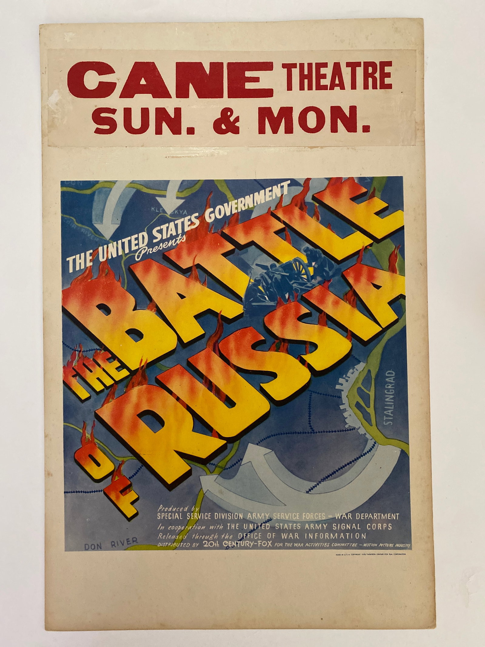 Battle of Russia 1943 Original Movie Poster (1 of 2)