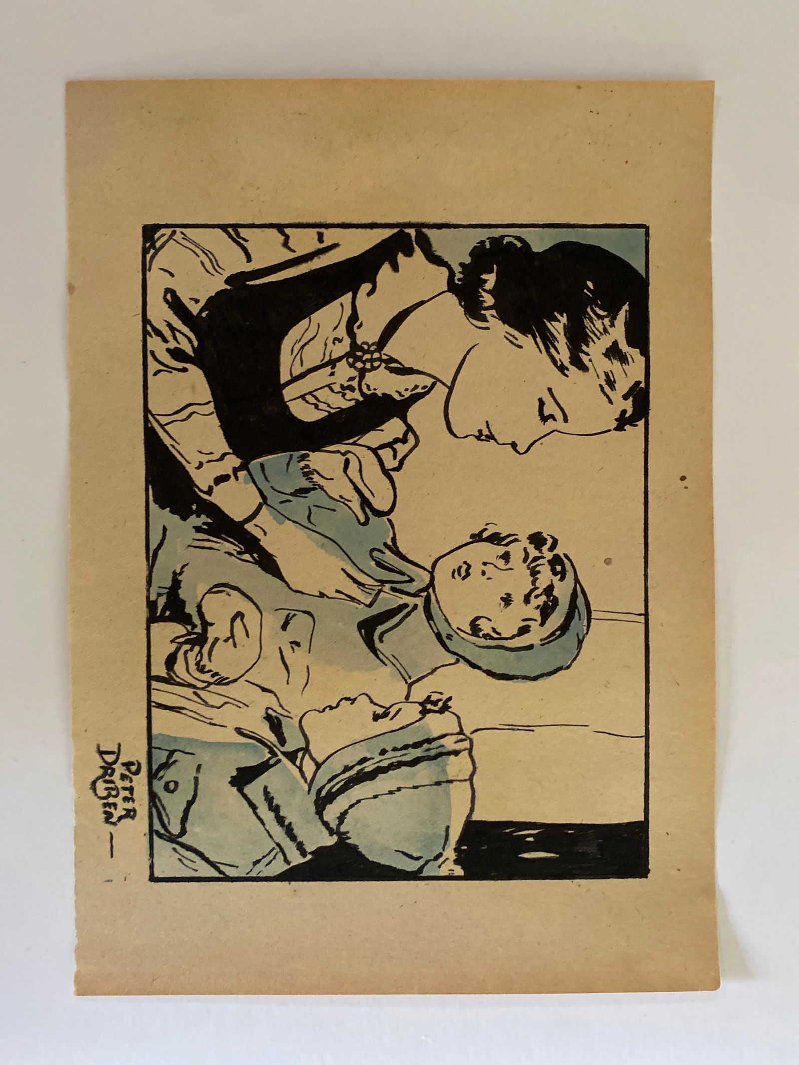 Peter Driben Original Water Color Painting: measures 11.75X8.25