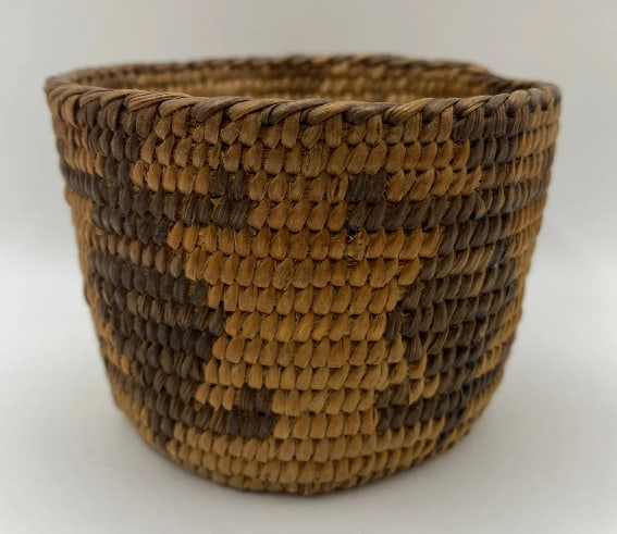 Antique Pima Native American Coiled Basket (1 of 4)
