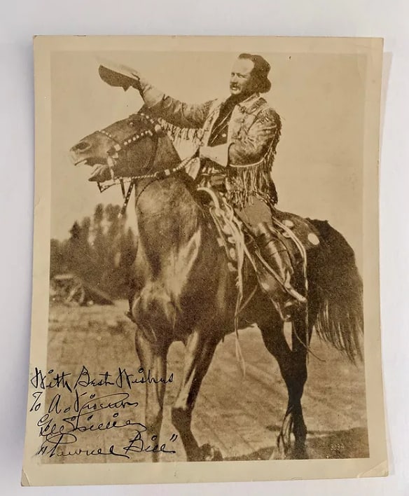 Pawnee Bill Autographed Wild West Show Photo (1 of 2)