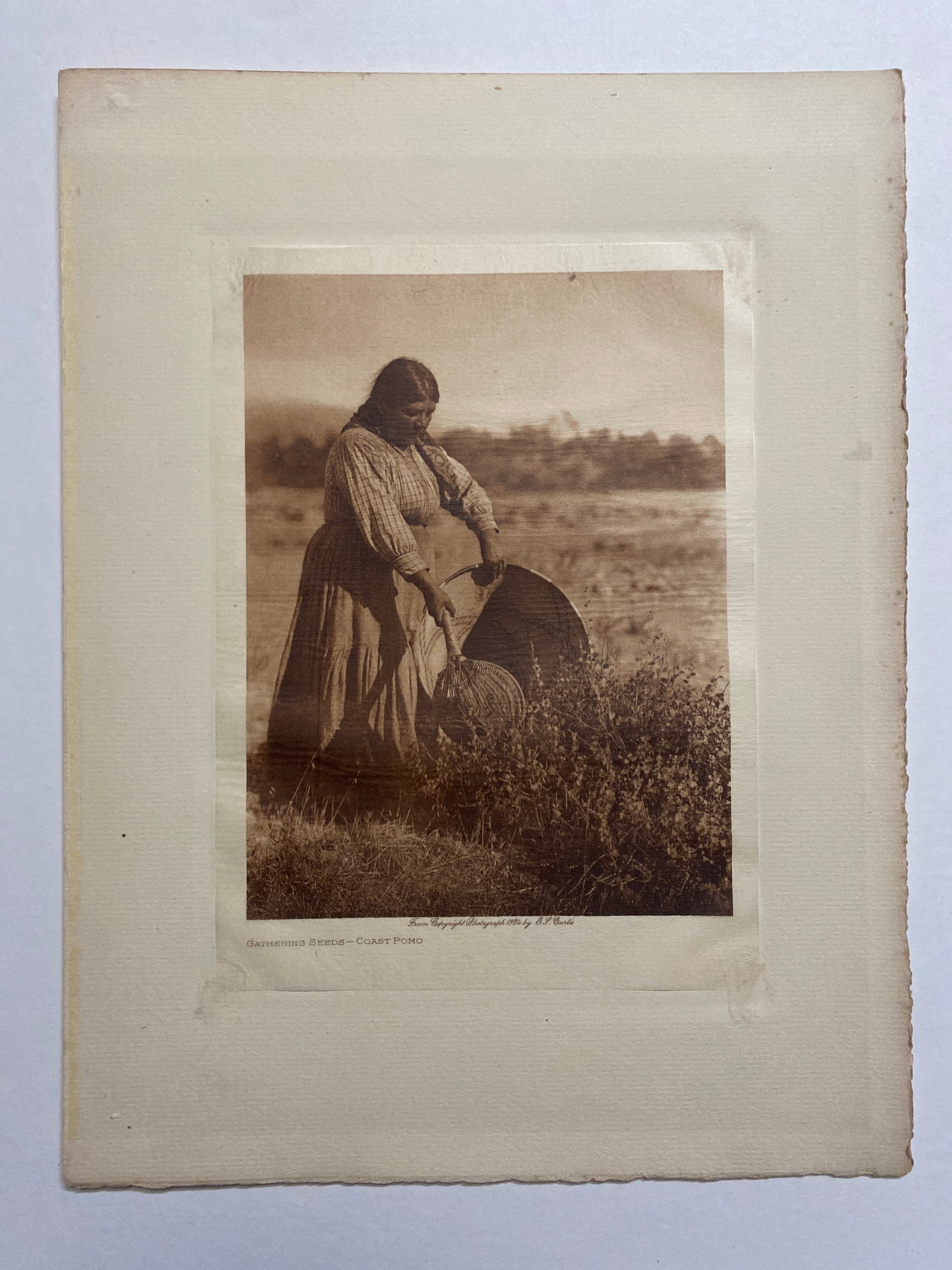 1924 Antique Edward Curtis Pomo CA Native American Photogravures (1 of 3)