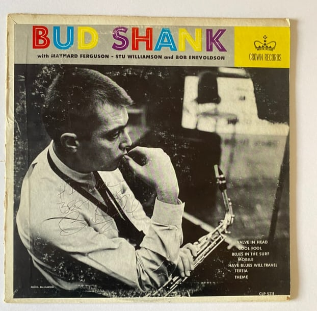 Bud Shank Autographed Record (1 of 2)