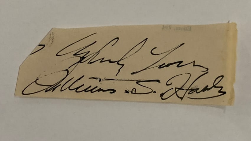 William S Hart Cut Signature (1 of 1)