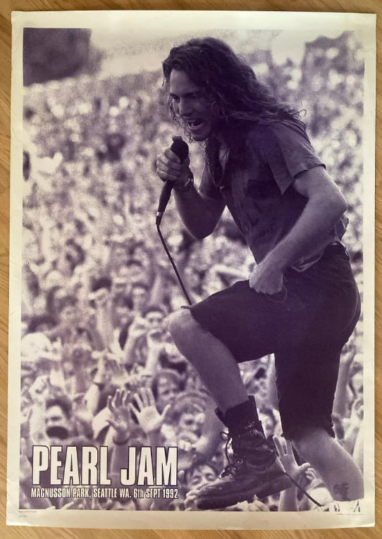 Pearl Jam 1992 Seattle Concert Poster (1 of 1)