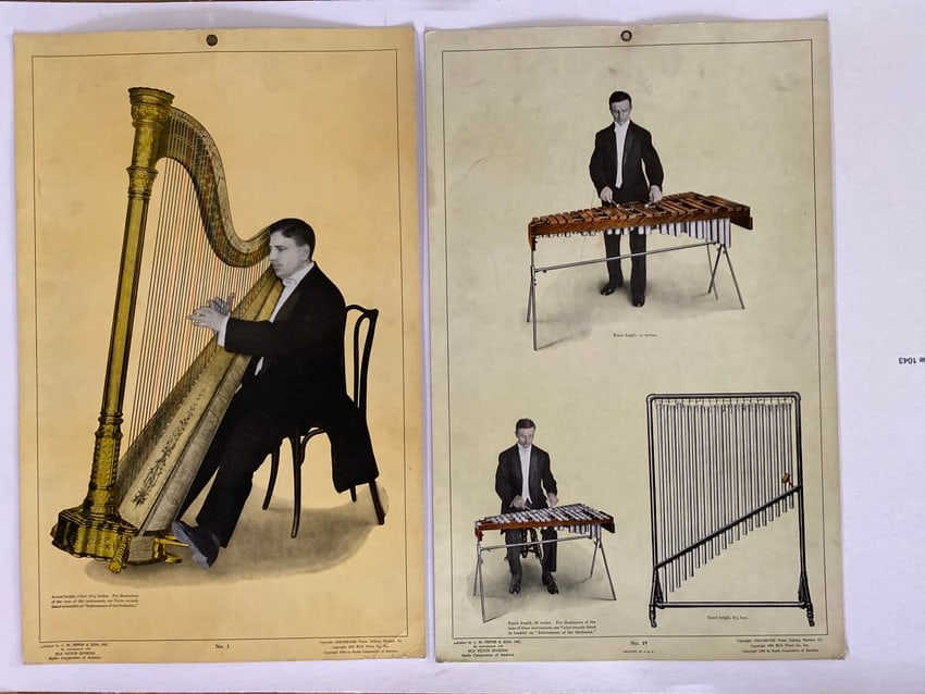 RCA Records Orchestra Instrument Poster: RCA Records orchestra instrument poster. Each Measures 14x22