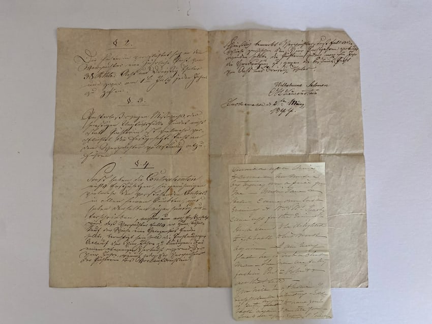 19th Century Hand Written Document lot (1 of 8)