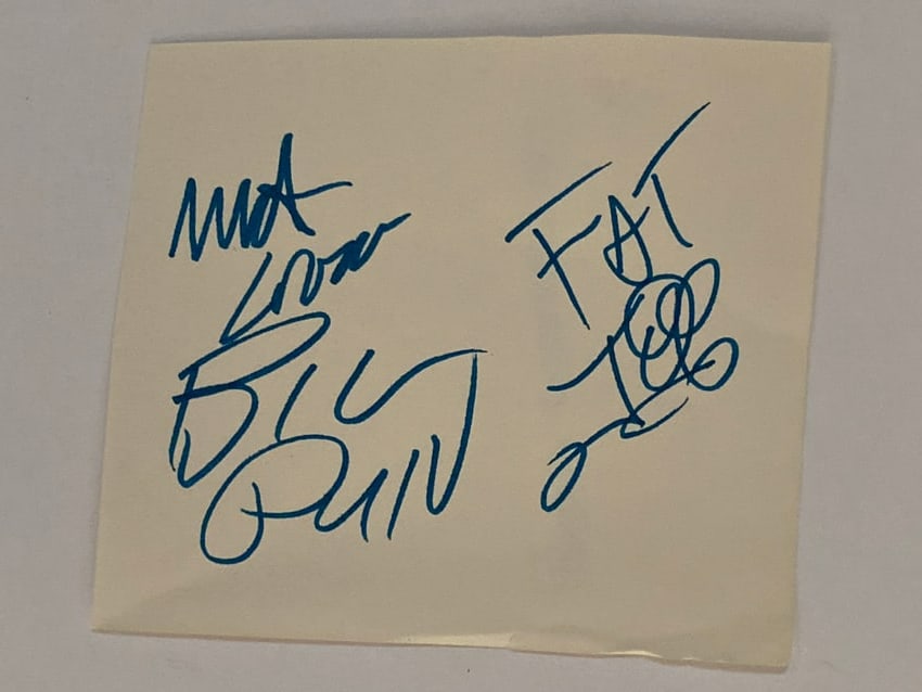 Big Pun and Fat Joe Rappers Autograph: Autograph lot connected to Big Pun and Fat Joe, two Bronx rappers closely associated through Terror Squad and late-1990s New York hip-hop. Big Pun was the first Latino solo rapper to earn a platinum