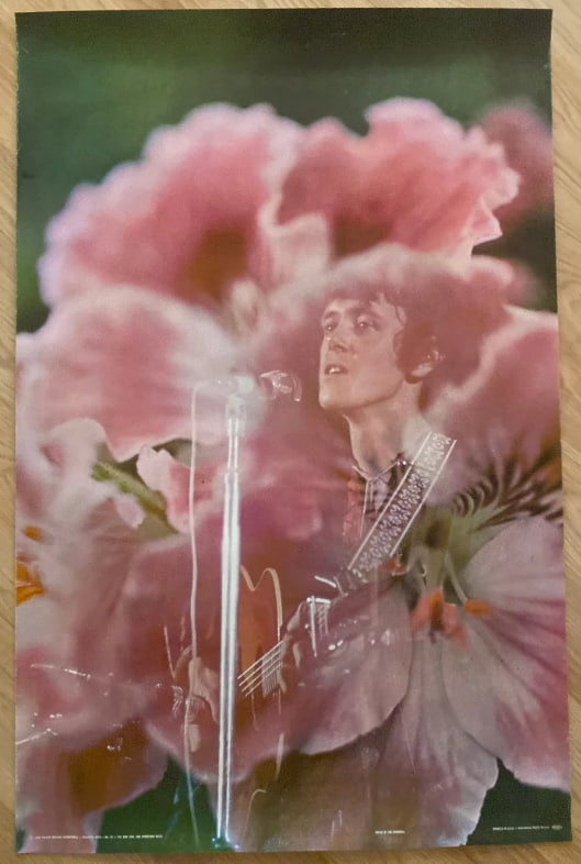 Donovan 1968 Poster: 1st Printing Measures 34x22