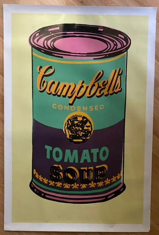 Andy Warhol Campbell’s soup poster (1 of 3)