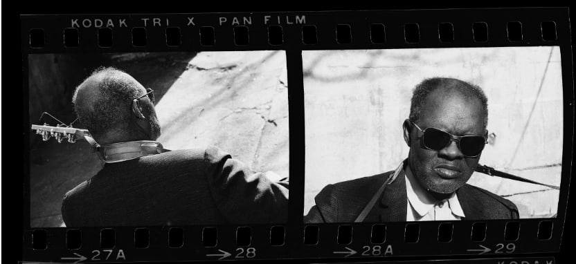 Reverand Gary Davis Origianl David Gahr Photo Negatives: Acquired Directly from Gahr's Studio.