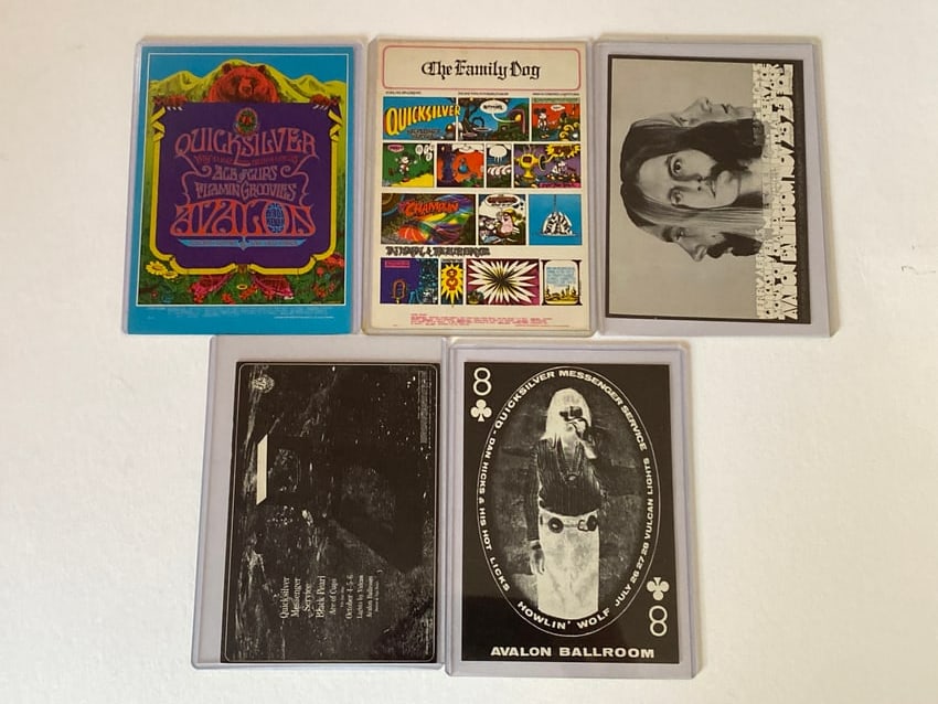 Quicksilver Messenger Service Avalon Ballroom Concert Postcards (5): 1st Printings