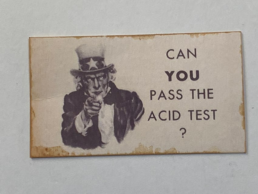 Ken Kesey Acid Tests Original 1965 Mail Card: This is an original 1st Printing card and measures 3.5x2