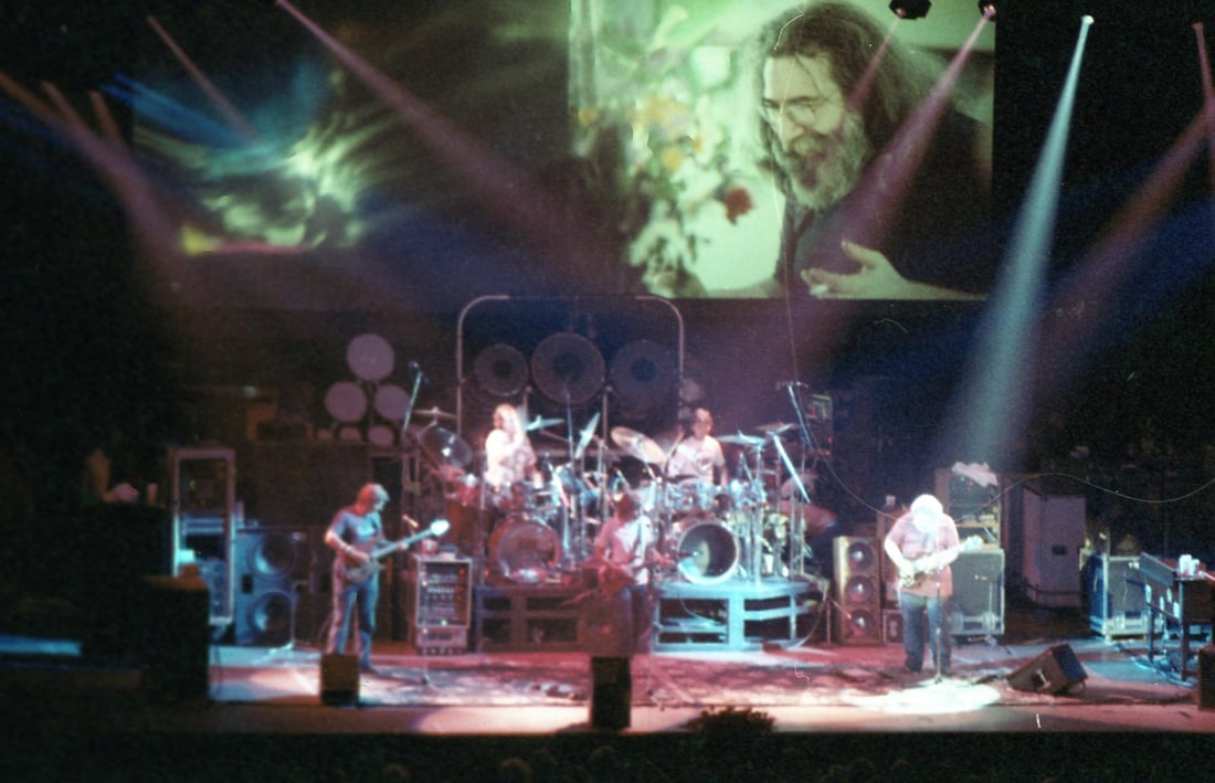 Grateful Dead Original Ebet Roberts Concert Photo Negatives: 4 Negatives from 1995 RFK Stadium Show.